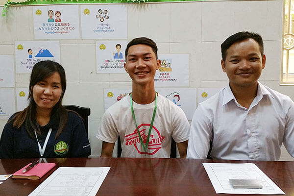 日本に就職が決まったカンボジアの学生