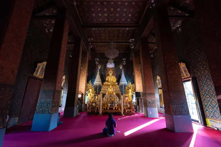 バンコクの中国建築寺院