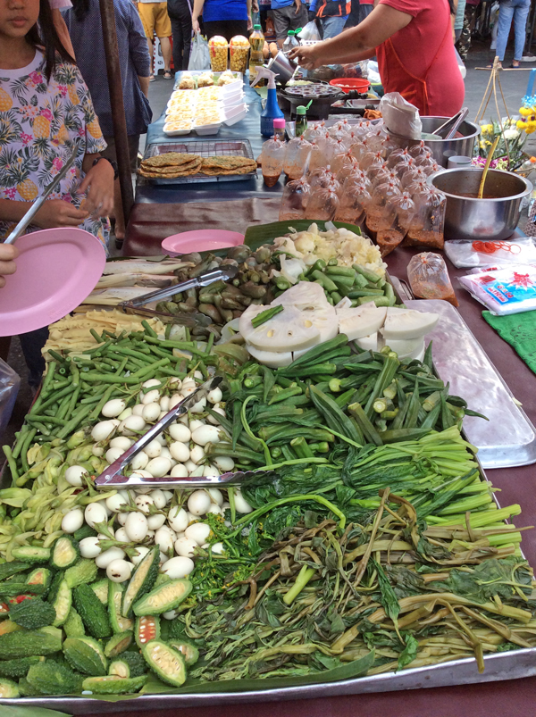 タイ野菜タケノコ、青菜、きのこ